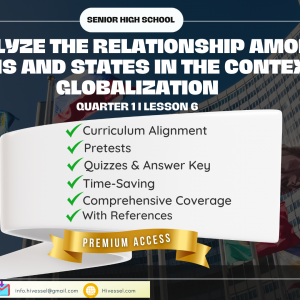 Philippine Politics and Governance, SHS Quarter 1 Lesson 6