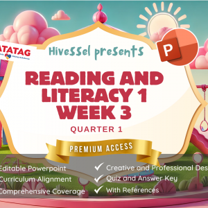 Reading and Literacy 1 Quarter 1 Week 3