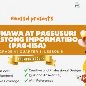 FILIPINO 4, Quarter 1 Lesson 5