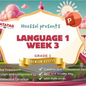 Language  1 Quarter 1 Lesson 3