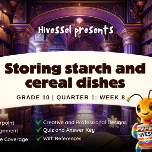 TLE 10 Quarter 1 Week 8