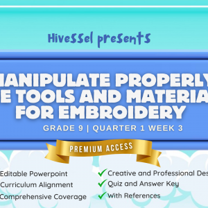 TLE 9 Quarter 1 Week 3