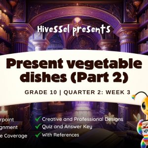 TLE 10, Quarter 2 Lesson 3 (Cookery)