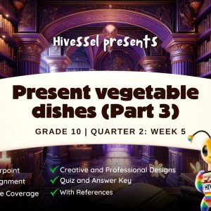 TLE 10, Quarter 2 Lesson 4 (Cookery)