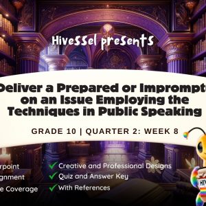 English 10, Quarter 2 Lesson 8