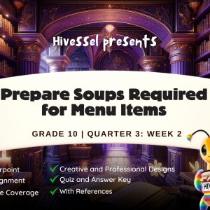 TLE 10, Quarter 3 Lesson 2 (Cookery)