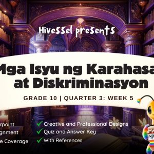 AP 10, Quarter 3 Lesson 5