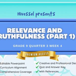 English 9, Quarter 3 Lesson 4