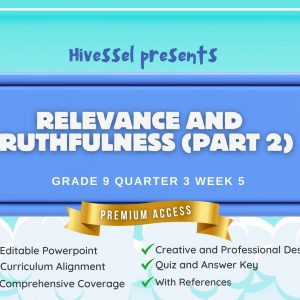 English 9, Quarter 3 Lesson 5