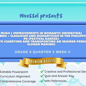 MAPEH 9, Quarter 3 Lesson 5