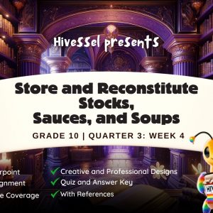 TLE 10, Quarter 3 Lesson 4 (Cookery)