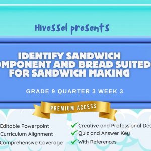 TLE 9, Quarter 3 Lesson 3 (Cookery)