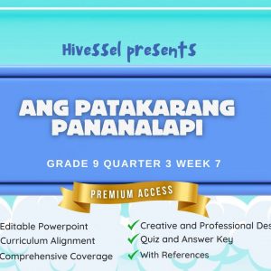 AP 9, Quarter 3 Lesson 7