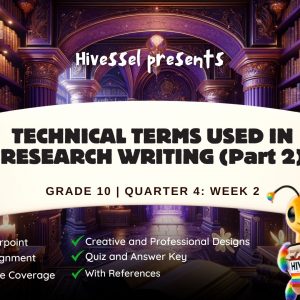 English 10, Quarter 4 Lesson 2