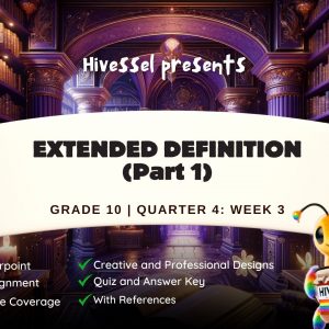 English 10, Quarter 4 Lesson 3