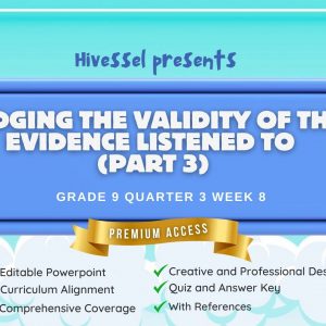 English 9, Quarter 3 Lesson 8