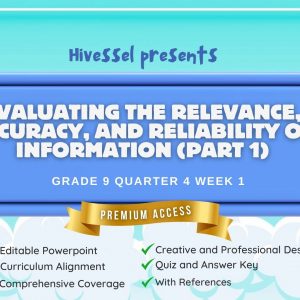 English 9, Quarter 4 Lesson 1