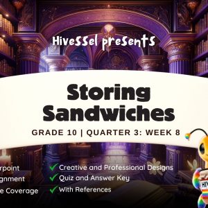 TLE 10, Quarter 3 Lesson 8 (Cookery)