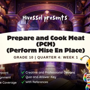 TLE 10, Quarter 4 Lesson 1 (Cookery)