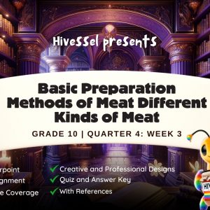 TLE 10, Quarter 4 Lesson 3 (Cookery)