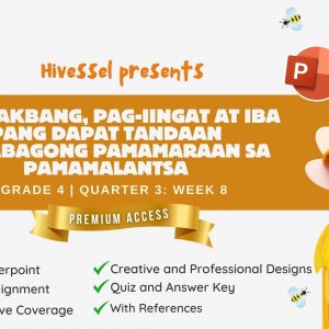 TLE 4, Quarter 3 Lesson 8