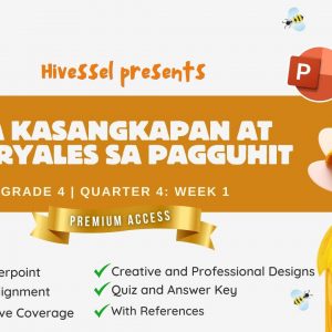 TLE 4, Quarter 4 Lesson 1