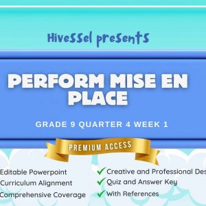 TLE 9, Quarter 4 Lesson 1 (Cookery)