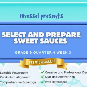 TLE 9, Quarter 4 Lesson 3 (Cookery)