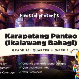 AP 10, Quarter 4 Lesson 4