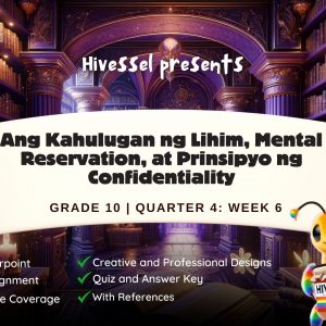 GMRC 10, Quarter 4 Lesson 6