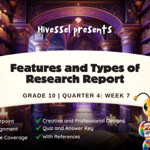 English 10, Quarter 4 Lesson 7