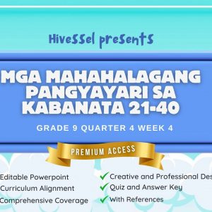 Filipino 9, Quarter 4 Lesson 4