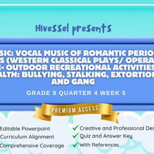 MAPEH 9, Quarter 4 Lesson 5