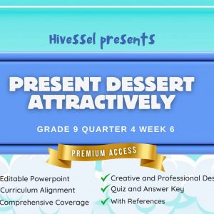 TLE 9, Quarter 4 Lesson 6 (Cookery)