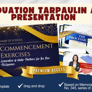 Graduation Presentation with FREE Tarpaulin Layout (Elegant White)